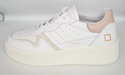 D.A.T.E. Women's Sneakers Shoes  white and pink