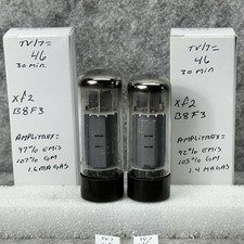MATCHED PAIR MULLARD 6CA7 EL34 TUBES xf2 B8F3...