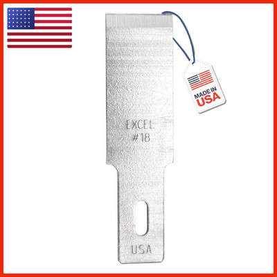 Excel Blades 18 Wood Chisel Replacement Blades 1/2 Inch High Carbon Steel 50