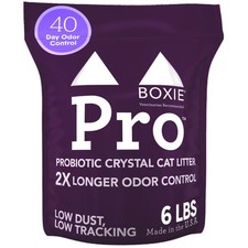 Boxie Probiotic Cat Litter, 40-Day Odor Control, Non-Clumping, Dust-Free, Cry...