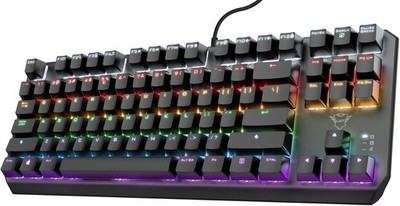 Trust Gaming GXT 834 Callaz TKL Mechanical Gaming Keyboard with UK Layout, Compa