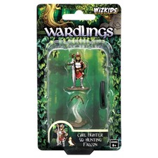 Wardlings Painted Miniatures - Girl Fighter  Hunting Falcon Miniature WizKids