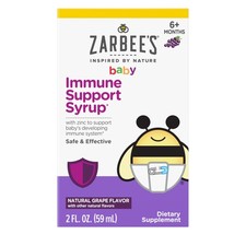 Baby Immune Support Syrup with Zinc, Natural Grape, 2 fl oz