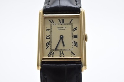 Rare Vintage 1990 [N MINT] SEIKO Socie 1400-6820 Gold Quartz