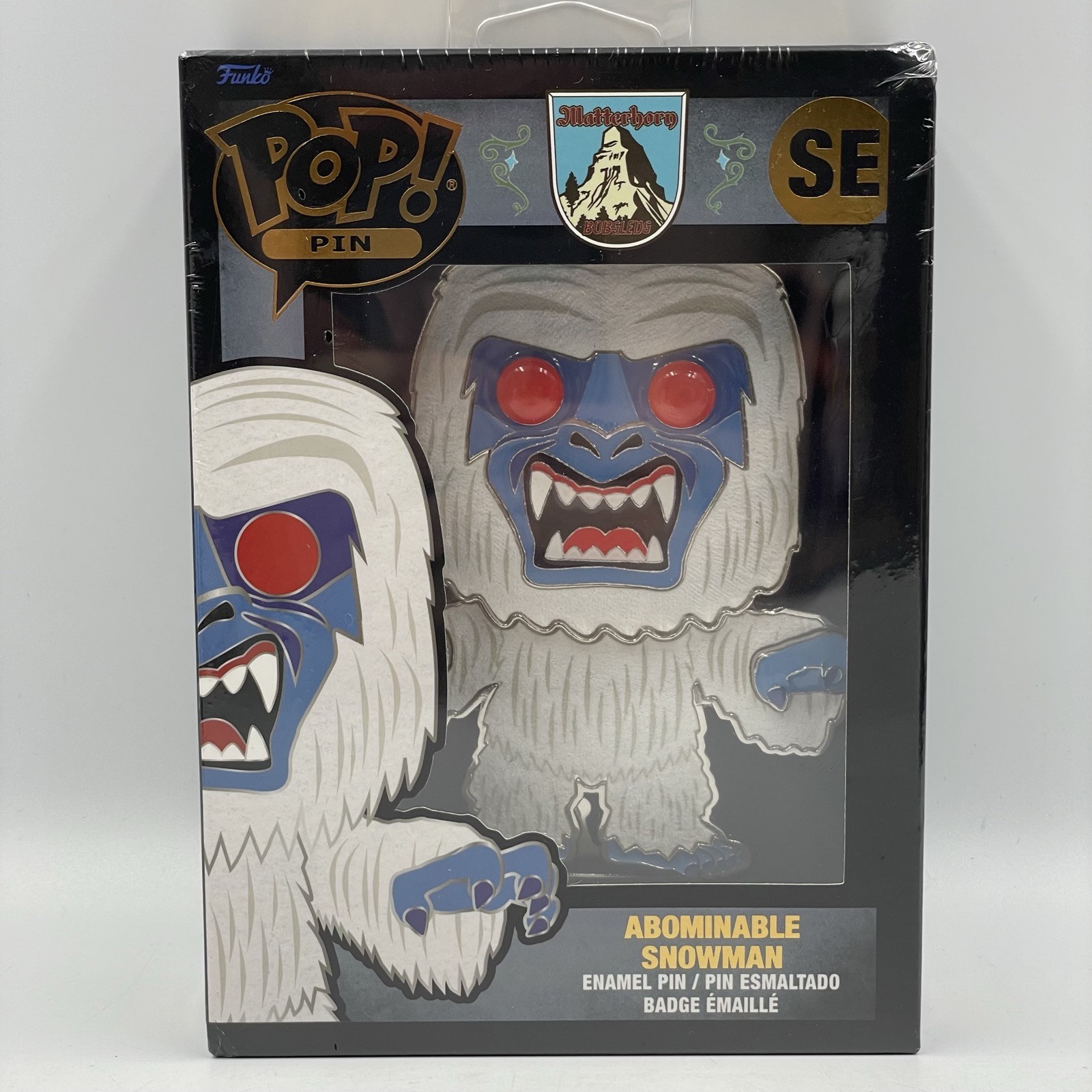 Pop Funko • Disney’s Matterhorn 'Abominable Snowman' Large Enamel Pin Badge New