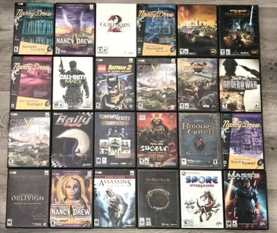 PC CD/DVD Rom Game Complete Fun Pick & Choose Computer Game Lot Updated 4/21/26