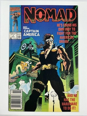 Nomad #1 VF Starring Captain America, Newsstand Ed. 1990 Marvel Comics