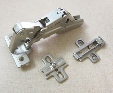 NEW Salice 165 Full Overlay Self-Closing Hinges w/Clip Slide H00 Mount Plates