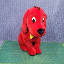 Clifford The Big Red Dog Plush Scholastic Book Fair 2001 yellow bone 20"