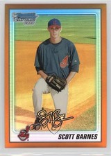 2010 Bowman Chrome Prospects Orange Refractor 21/25 Scott Barnes #BCP129 1i0