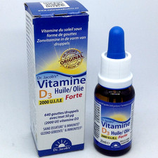 DR JACOB'S VITAMINE D3 2000ui 20ml - VITAMINE DU SOLEIL 10/2027