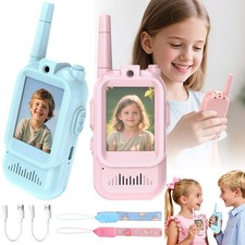 Walky Talky Video-Walkie-Talkie-Kinder Walki Talki Aufladbar mit Kamera USB-C