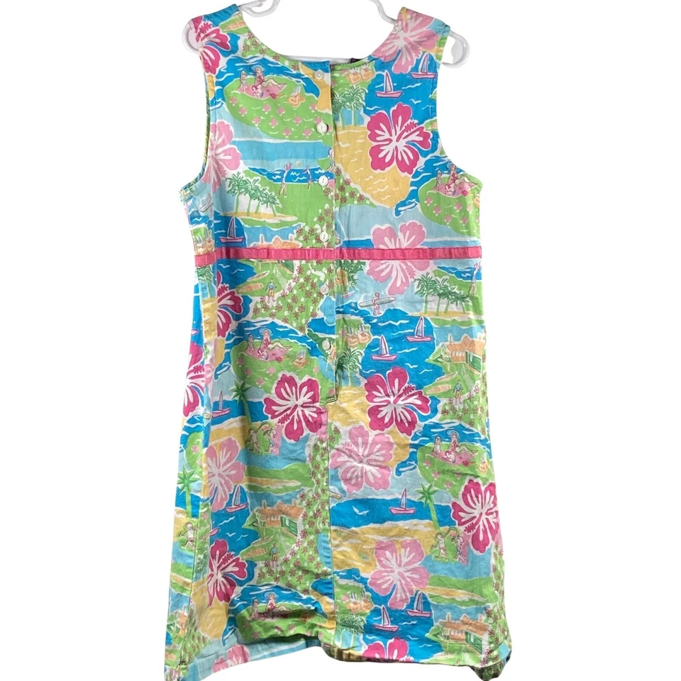 Rugged Bear Sundress Tropical Floral Sleeveless Casual Dress Girls Size 10 - Image 2 of 4
