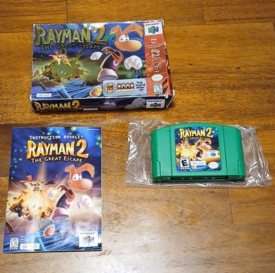 Rayman 2: The Great Escape Nintendo 64 CIB w/ Manual NTSC-U/C Foil Box
