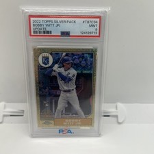 2022 Topps Chrome Silver Pack Bobby Witt Jr RookieRC PSA 9 Mint #T87C34 Royals