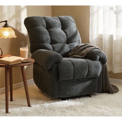 Recliner Chair, Overstuffed Armchair, Manual Recliner Reading Chair