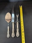 Reed & Barton Francis I Sterling Silver 13” Carving Set & Pancake 2 Troy Oz