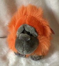 1994 Puffkins Omar the Orangutan Monkey Plush Stuffed orange tags 5in Vintage