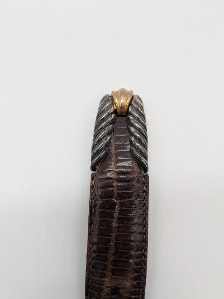 Vintage Brighton Belt Museum Collection Size L Brown Leather  - Image 3 of 4