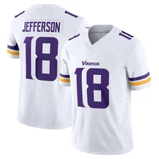 Unisex Vikings Justin Jefferson #18 White Vapor F.U.S.E. Limited Player Jersey N