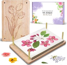 Suziko Large Flower Press Kit with Tulip Pattern for Adults  Kids - 10.8 x 6...