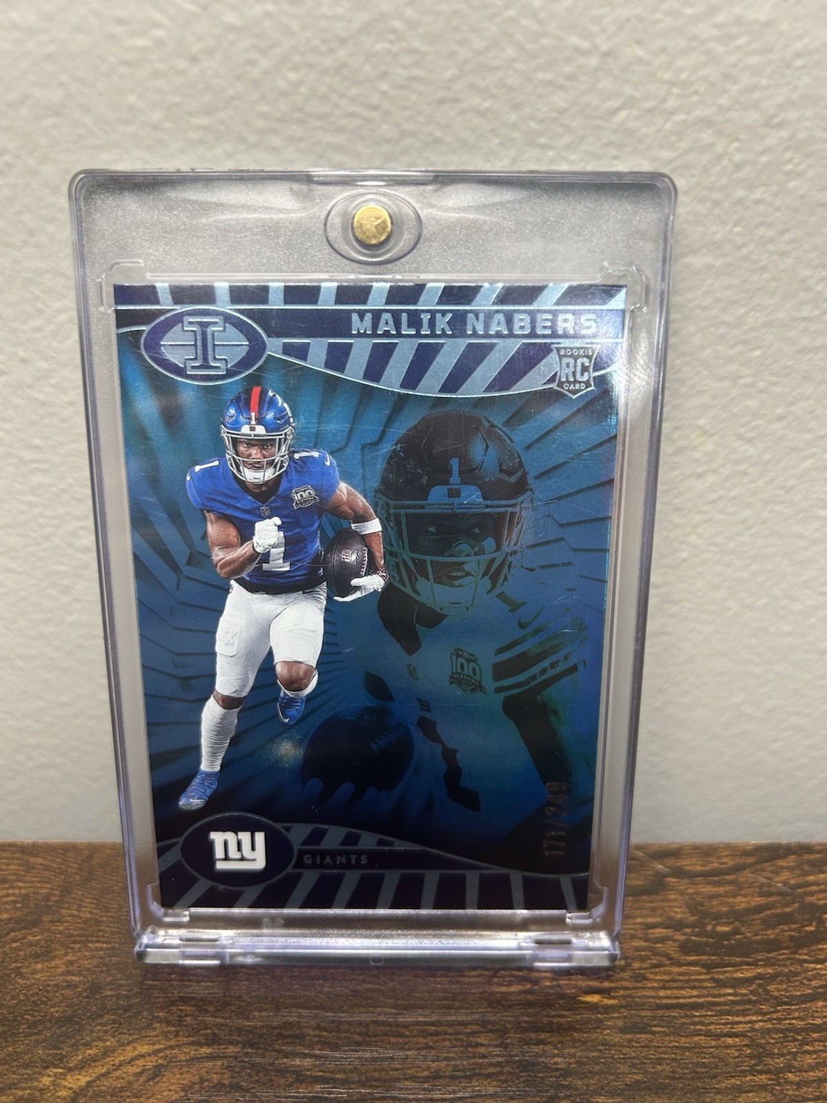 2024 Panini Illusions - Malik Nabers #66 Trophy Collection Light Blue /249 (RC)