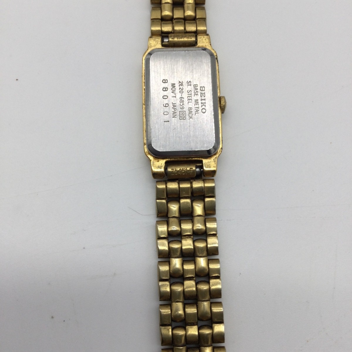 Vintage Gold Toned Seiko Ladies Watch 2E20-6859 RO 6