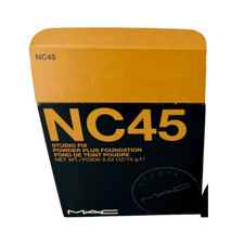 MAC Studio Fix Powder Plus Foundation NC45 0.52 oz Full Coverage Matte Makeup