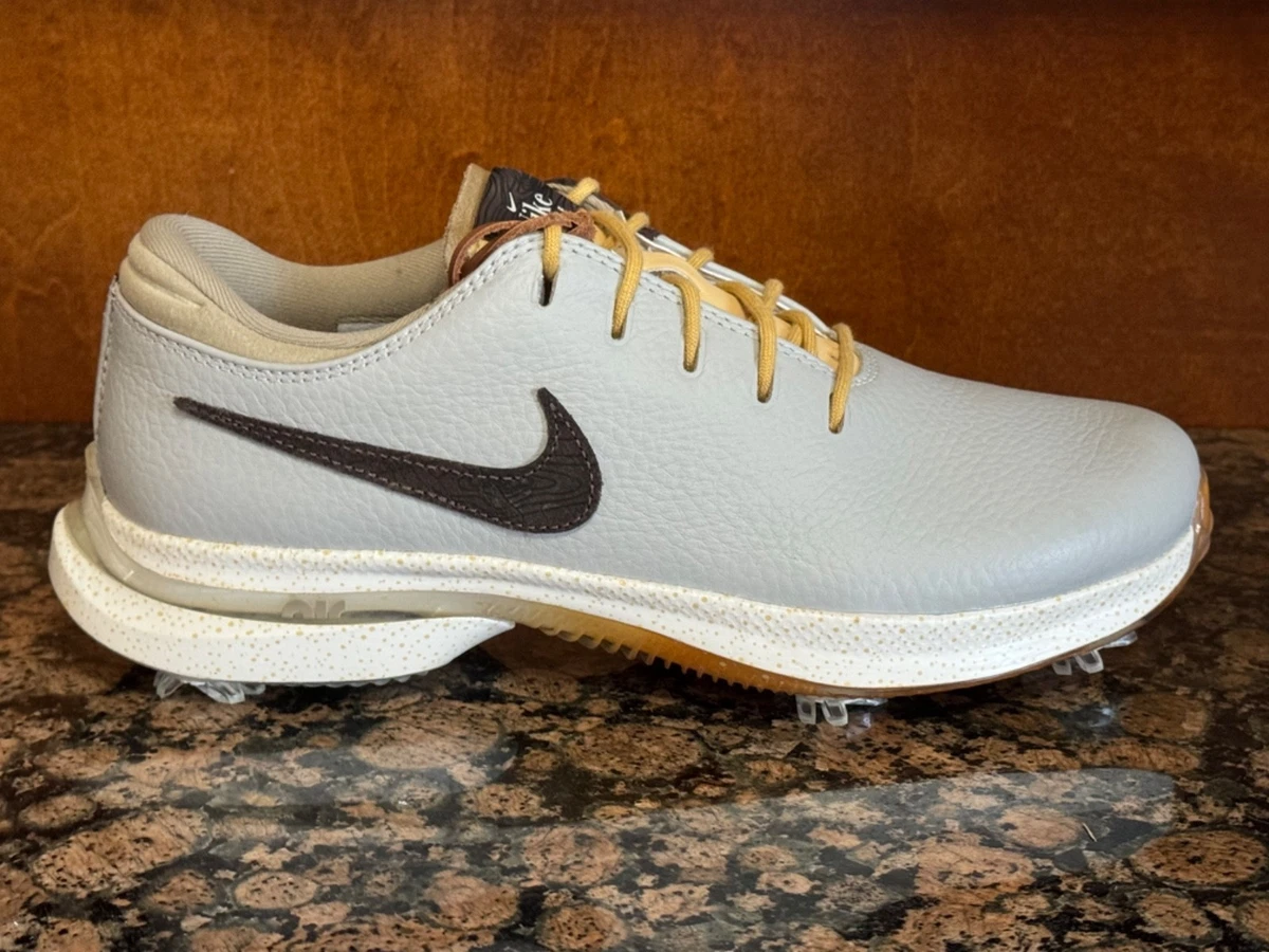 Nike Golf Shoes Mens Size 8.5 White Brown Spiked Leather Performance FV5289-001 Nike Brown Golf Shoes for Men for sale | eBay main image 3