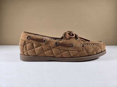 Sebago Women's Shoes Size 6.5 Color Quilted Tan Style B40211