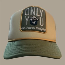 Smokey The Bear Mad Engine Only You Can Prevent Wildfires SnapBack Hat NWOT