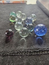 Marble King / St.Mary's Marbles Lot Of 11 1 Rare color purple / uv swirls