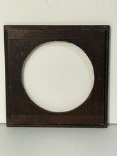 VINTAGE WOODEN LENSBOARD FOR LF - 7.5 X 7.5" WITH 5.25" 135 mm DIAMETER OPENING