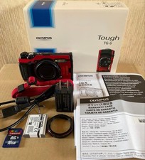 OLYMPUS Tough TG-6 Red Compact Digital Camera Tested Working Seller Japan