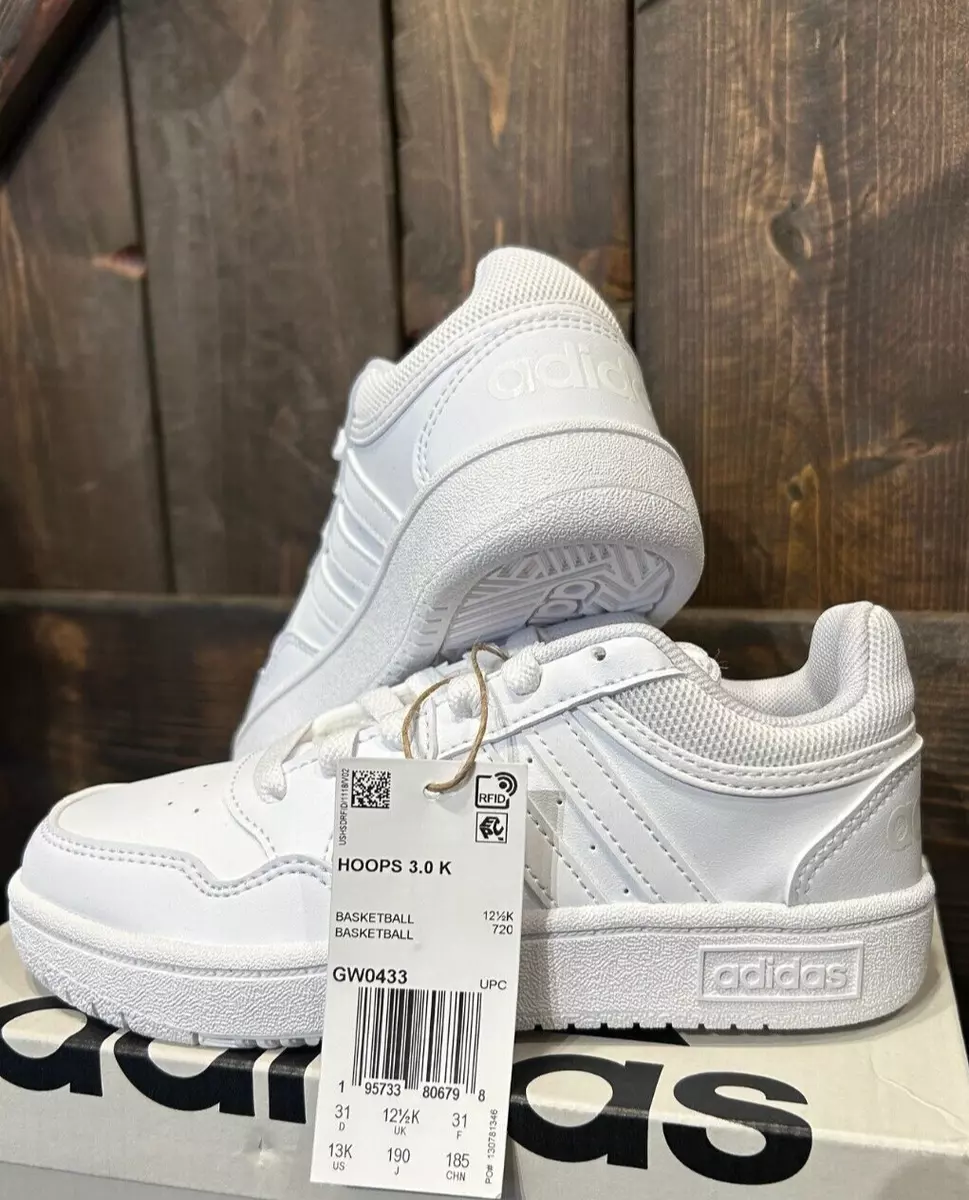 White adidas trainers size 3 deals