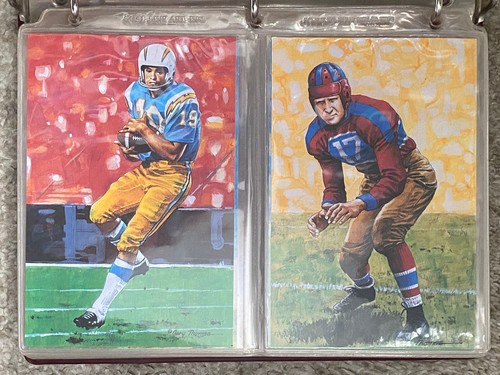 Goal Line Art GLA Pro Football Hall Of Fame Series 1, 2, & 3 Postcards W Binder - Picture 2 of 14