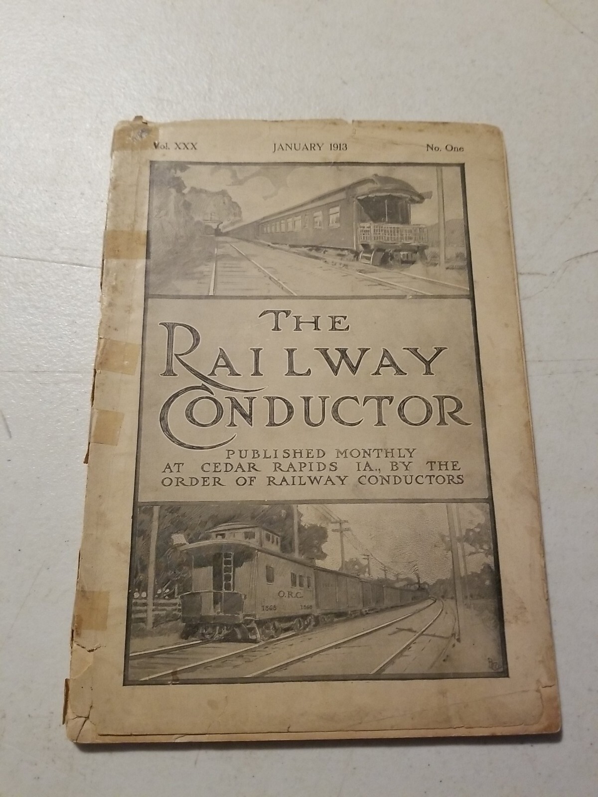 1913 THE RAILWAY CONDUCTOR MAGAZINE, VOL. XXX No. 1 | eBay