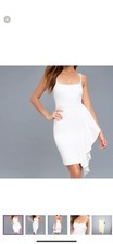NWT lulus adelida bodycorn white dress size xl