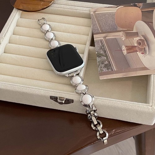 Correa de pulsera de metal ultra perlado para Apple Watch Series 10 9 8 7 6 5 4 - Imagen 12 de 13
