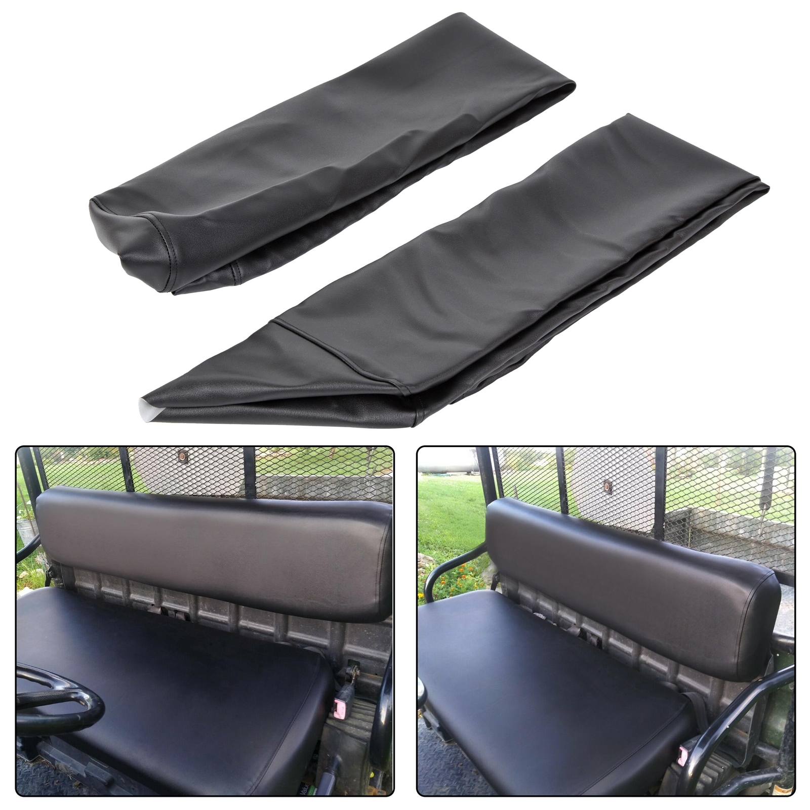 New Black UTV Vinyl Seat Cover For Kawasaki Mule 2500 2510 3000 3010