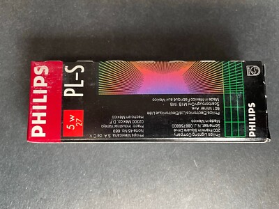 Philips PL-S Compact Fluorescent Bulb 5W G23 2 Pin Base Set of 15 Bulbs