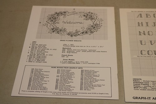 CROSS STITCH CHARTS GRAPH-IT ARTS LYNN WATERS BUSA COUNTRY KITCHEN KISS COOK - Picture 6 of 11