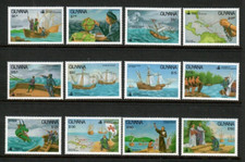 Guyana 1992 - Columbus - Set Of 12 Stamps - Scott #2520-31 - MNH