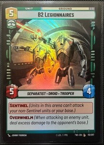 Star Wars Unlimited Twilight of the Republic B2 Legionnaires Foil (Common)
