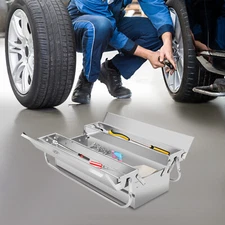 Tool Storage Box, Folding Tool Box, 2-Layer Multi-Function Tool Organizer