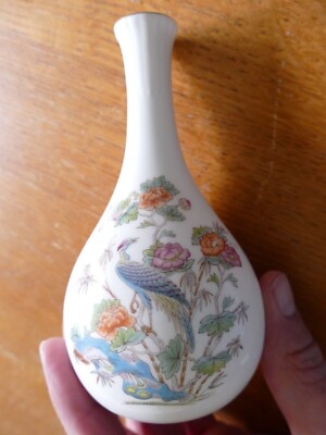 Wedgwood Bone China Kutani Crane Vase klein Porzellan  13x2cm KS278