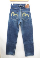 Denim Jeans EVISU JEANS 2504RXX No2 Selvedge DENIM Pants Seagull W:29 Inseam:32