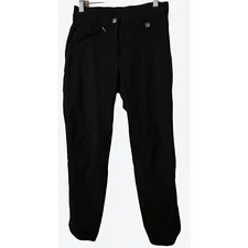 ROMFH Girl's Size 26 Equestrian Riding Breeches Black With Knee Patches 26" x 25