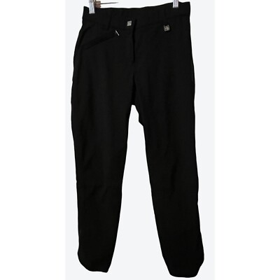 ROMFH Size 26 Equestrian Riding Breeches Black With Knee Patches 26'' x 25''