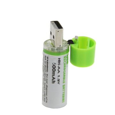 4pk 内置usb 充电电池aa 可充电电池1 2v 500mah Ebay